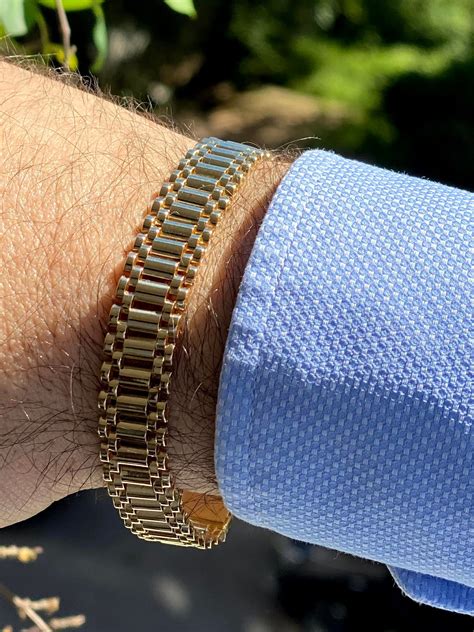 silver rolex bracelet mens|rolex 14k gold men's bracelet.